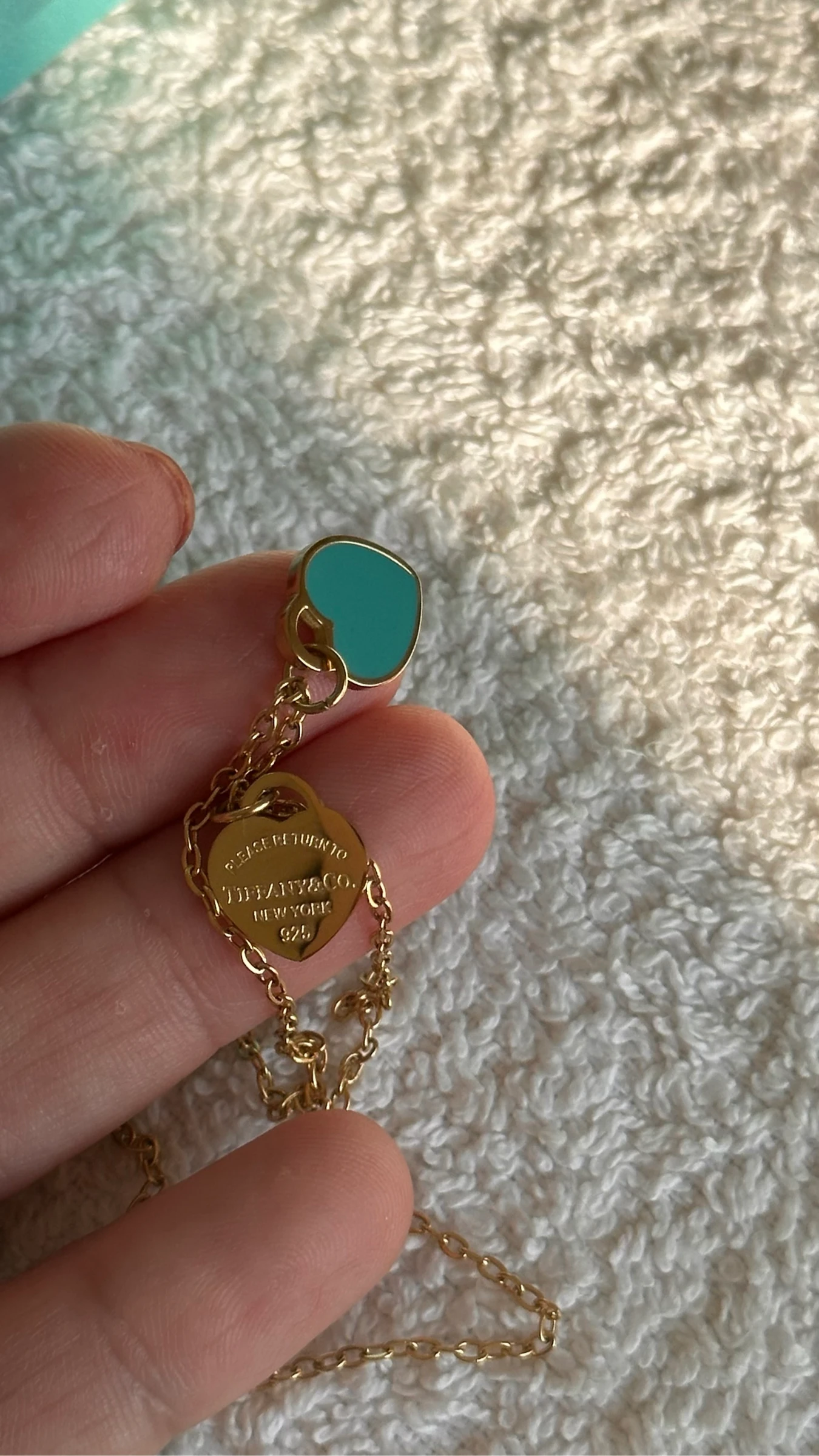 Collier - Style romantique cœur/Tiffany Or – photo 2